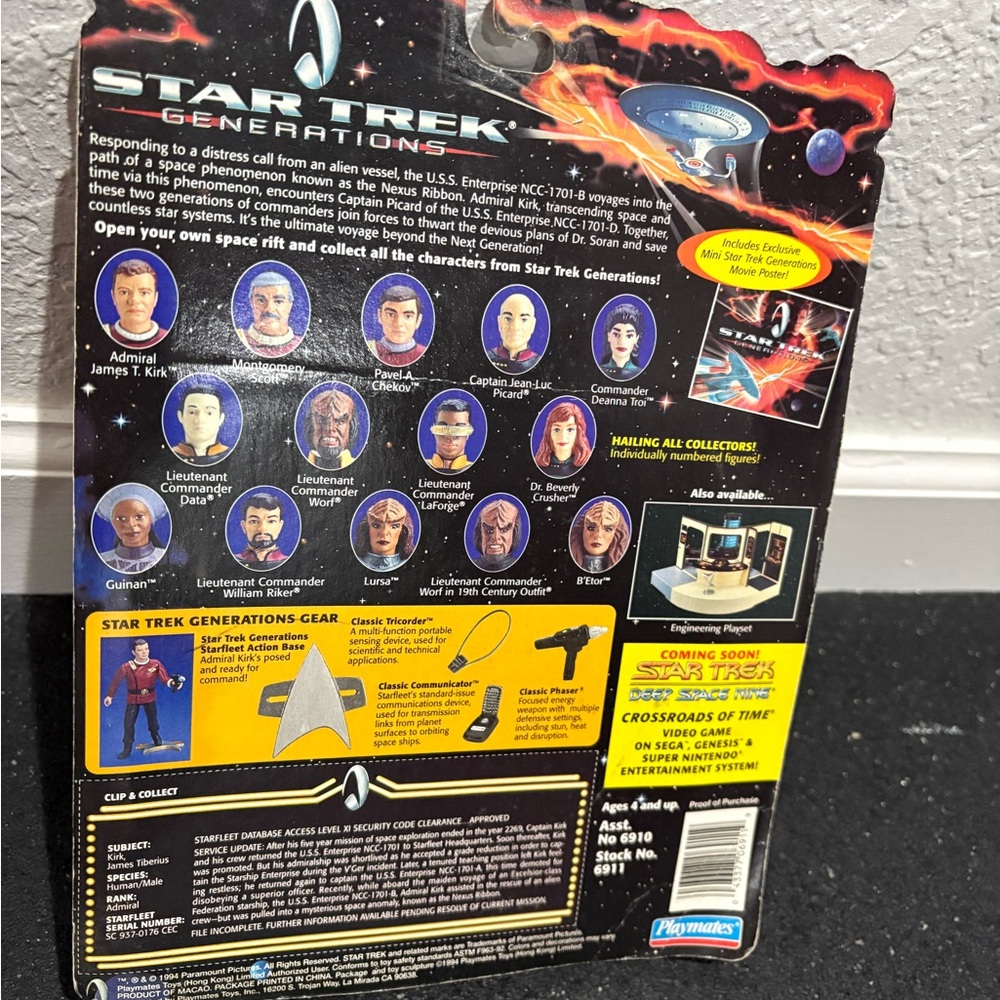 Star Trek Generations Action Figure-‎ Vintage - Picture 2 of 2